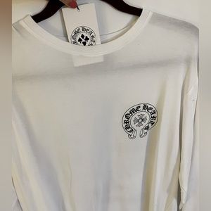 White chrome hearts long sleeve tee (T-shirt)